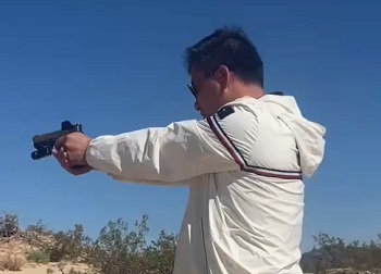 Chinese man pistol