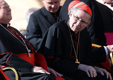 Cardinal Mahony at a conclave in Rome
