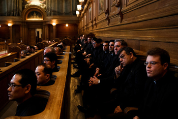 seminarians and staff at St. Patricks seminary