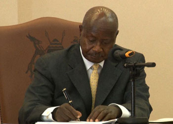 Museveni signs anti homosexual law