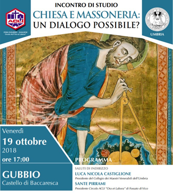 Church and Masonry meeting in Gubbio