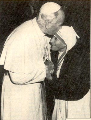 John Paul II & Mother Teresa