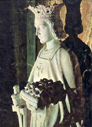 A statue of st. Louis, king of France