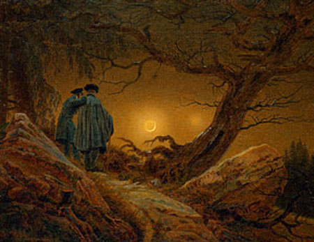 Men Observing Moon - David Caspar