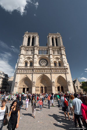 Tourists Notre Dame