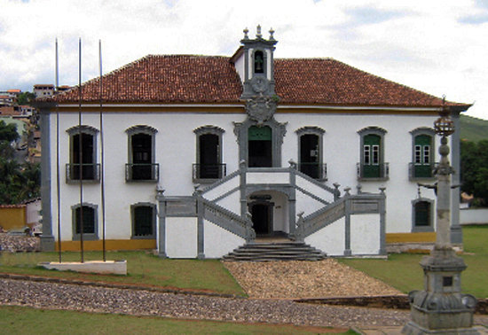 Town Hall and Jail of Mariana, in the State of Minas Gerais, Brazil