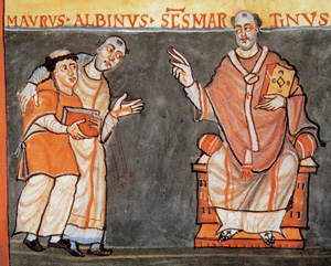 A disciple is presented to St. Martin