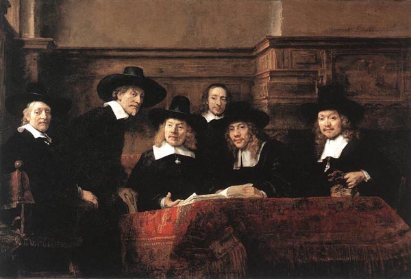 The  Syndics of the Textile Merchants by Rembrandt