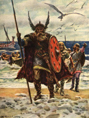 Vikings invading Europe