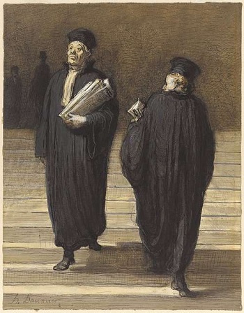 A proud man ignoring his peer