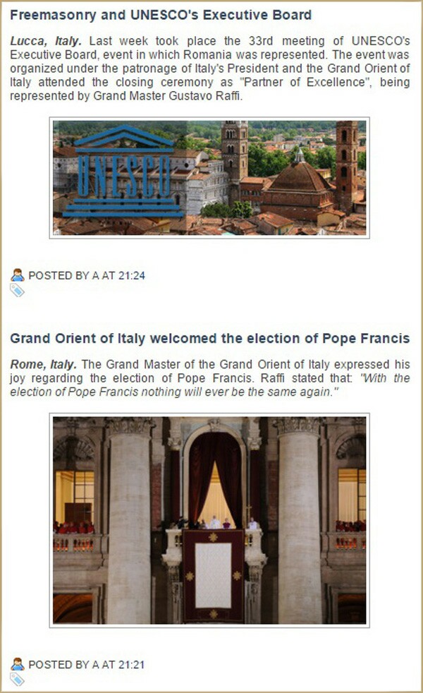 Francis praised by Freemasonry -3