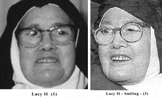 Compaing the smiles of Sister Lucy