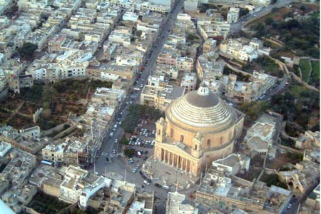 The domed basilica of Mosta