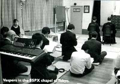 The SSPX Tokyo photograph taken from the magazine