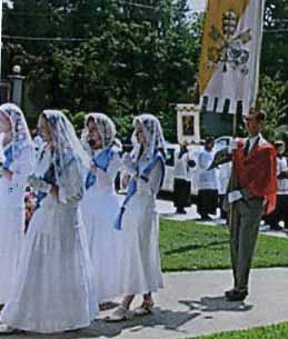 Corpus Christi procession sodality girls