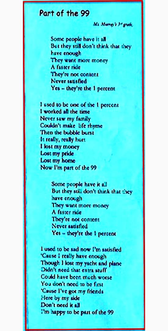 Song of the Occupy Movement