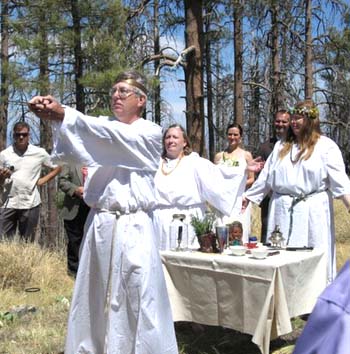 A Wiccan wedding ceremony