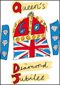 The logo advertising for the Queen's Jubilee