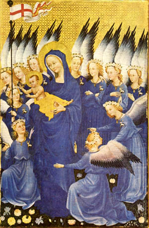 our Lady Queen of Angels Holy Card