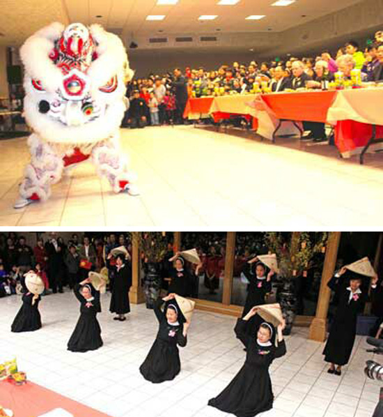 pictures of the chinese new year festival performed by nuns