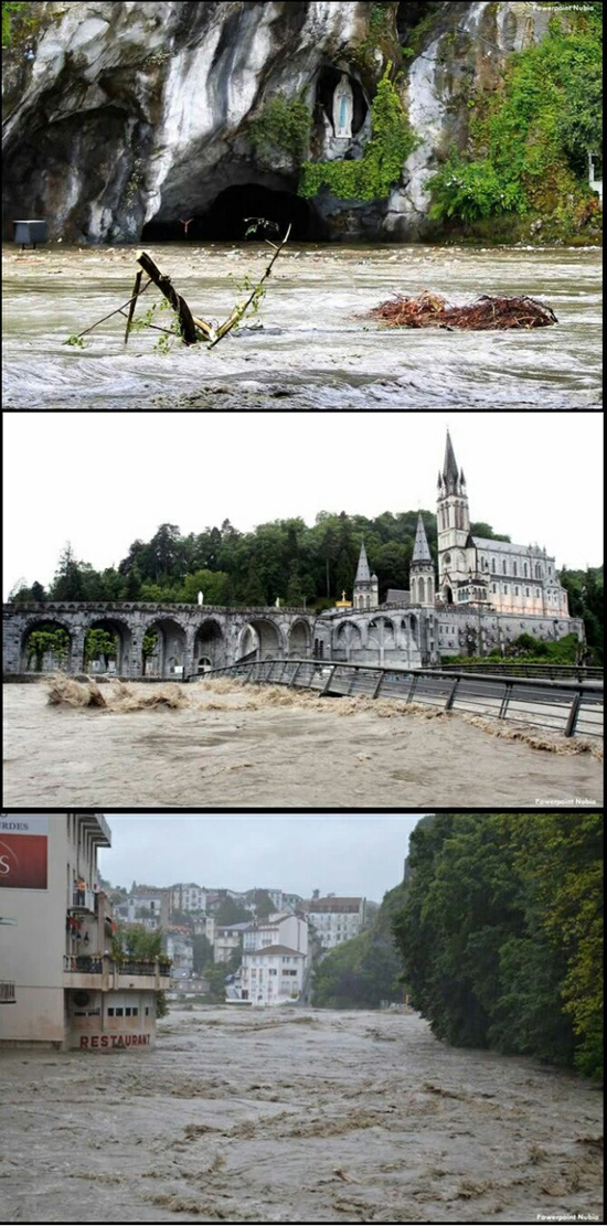 Lourdes flooded