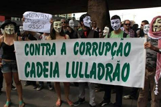 anti Lula demonstrations