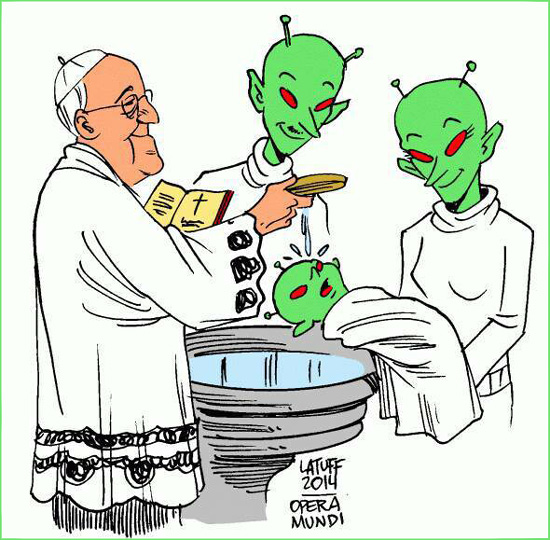 aliens being baptized