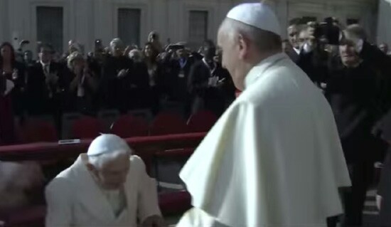 Francis meeting Benedict