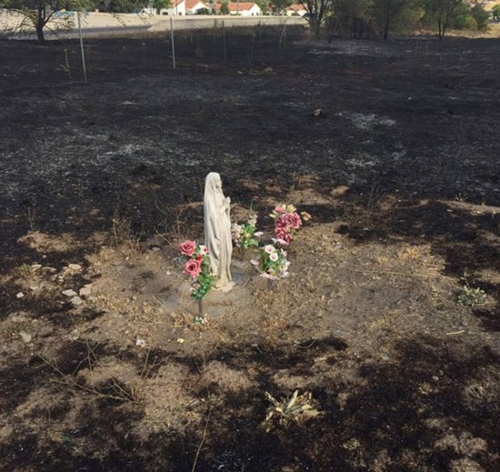 Our Lady saved from fire in Spain 2