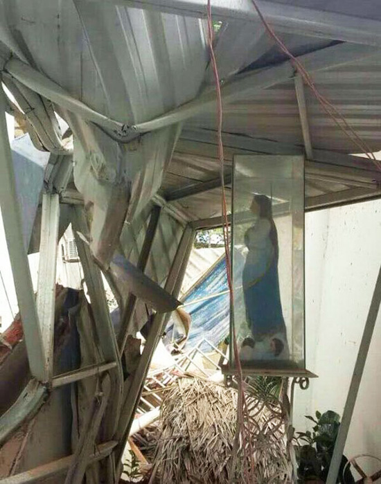 Our Lady intact in earthquake