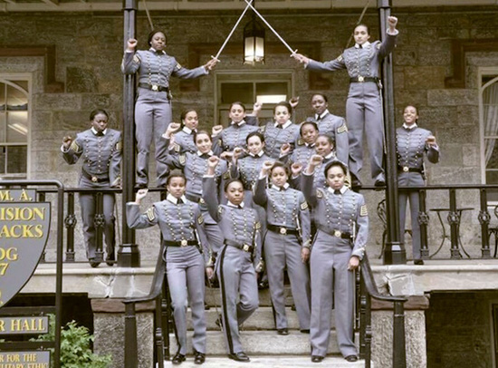 West Point cadets - Black Power salute