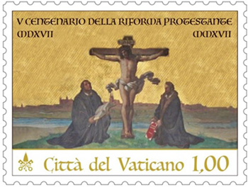Vatican stamp on Luther