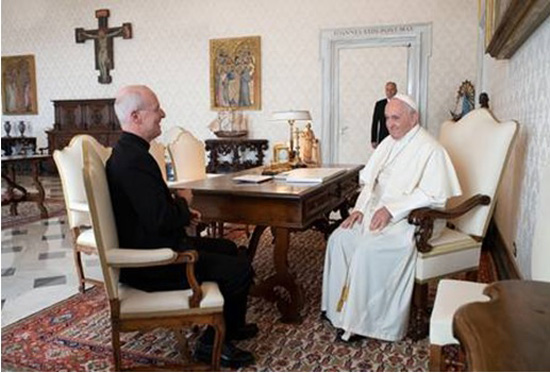 Fr James Martin received by Pope Francis