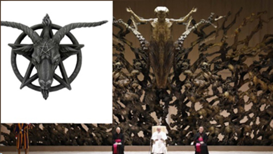 Satanic symbol at Paul VI Hall