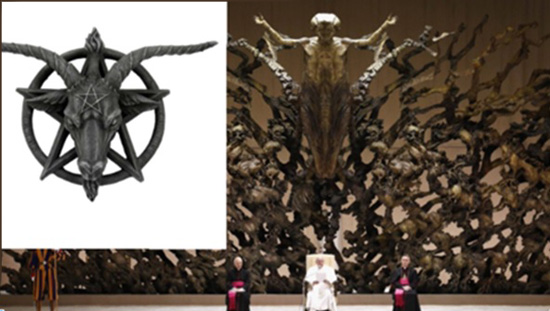 Satanic symbol at Paul VI Hall