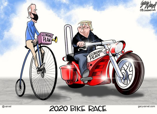 Biden vs Trump race