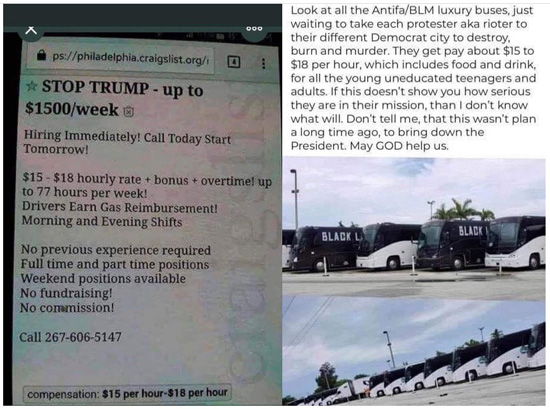 BLM buses and salaries