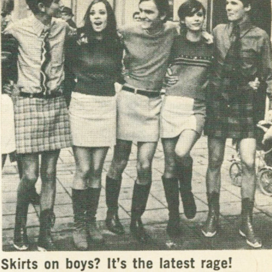 Men in skirts in Germany