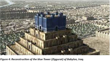 Blue tower of Babylon