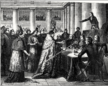 French clergy taking the oath the Civil Constitution of the Clergy