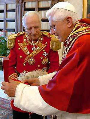 Grand Master Andrew Bertie - Order of Malta