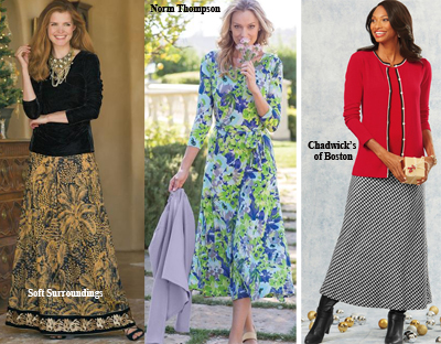 three modest examples in womens clothing