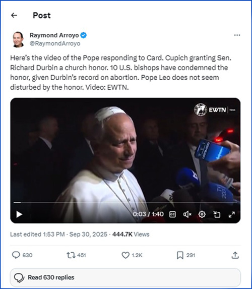Pope pro-abortion