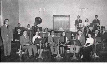 Orchestra at Texas University 1950s