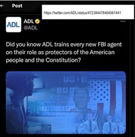 FBI trained by ADL