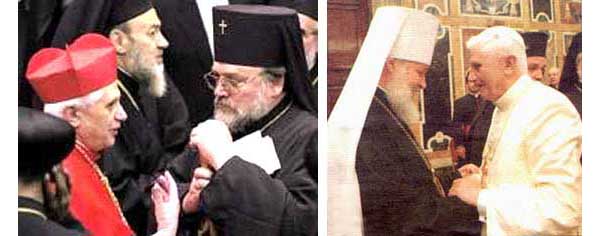 Ratzinger greeting schismatics as a Cardinal and as a Pope