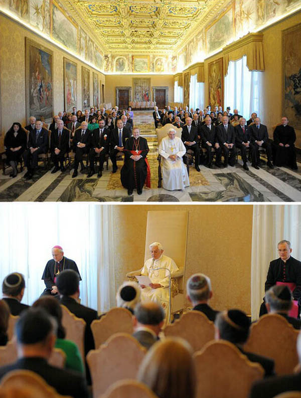 Benedict receives Jews at Vatican  02