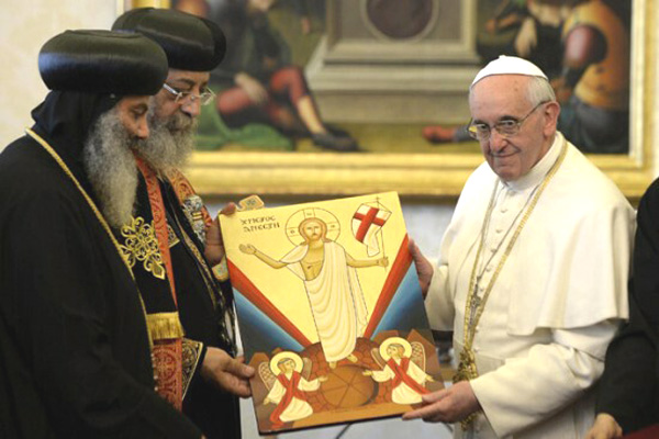 Pope Francis with Monophisitists 01