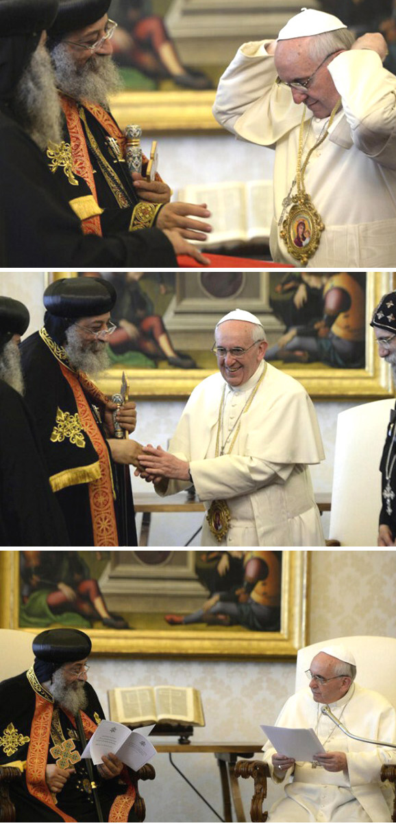 Pope Francis with Monophisitists 02