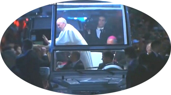 Pope Francis playing drums 1